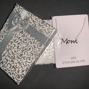Sterling silver adjustable Mom necklace gift jewelry minimalist